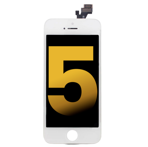 iPhone 5 screen replacement white premium
