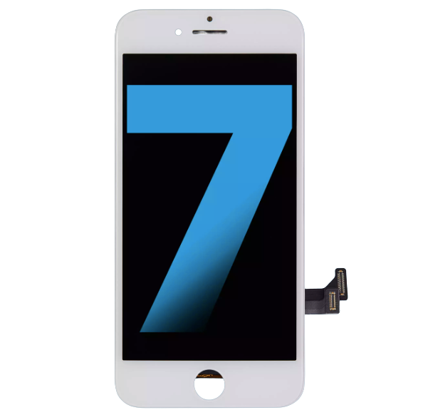 Aftermarket white LCD screen for iPhone 7