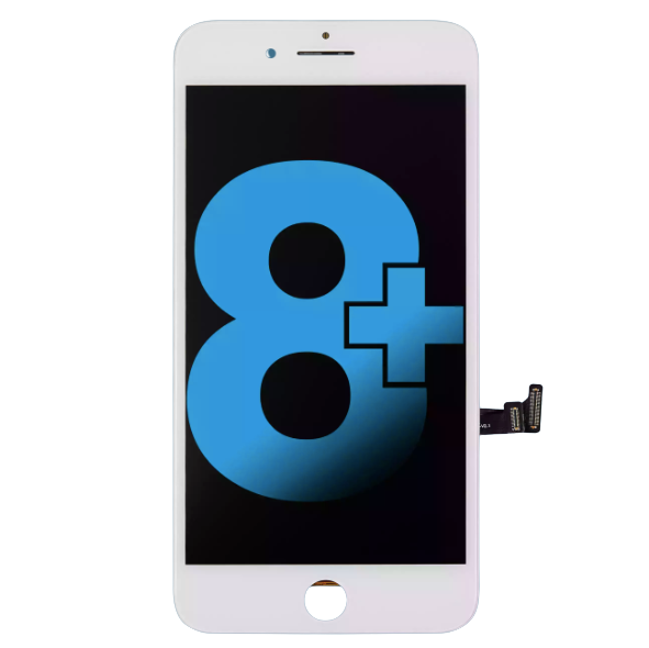 iPhone 8 Plus screen replacement LCD white aftermarket display