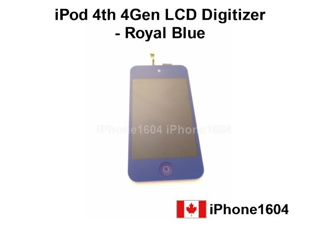 iPod Touch 4th Gen LCD Screen and Digitizer Assembly - Royal Blue