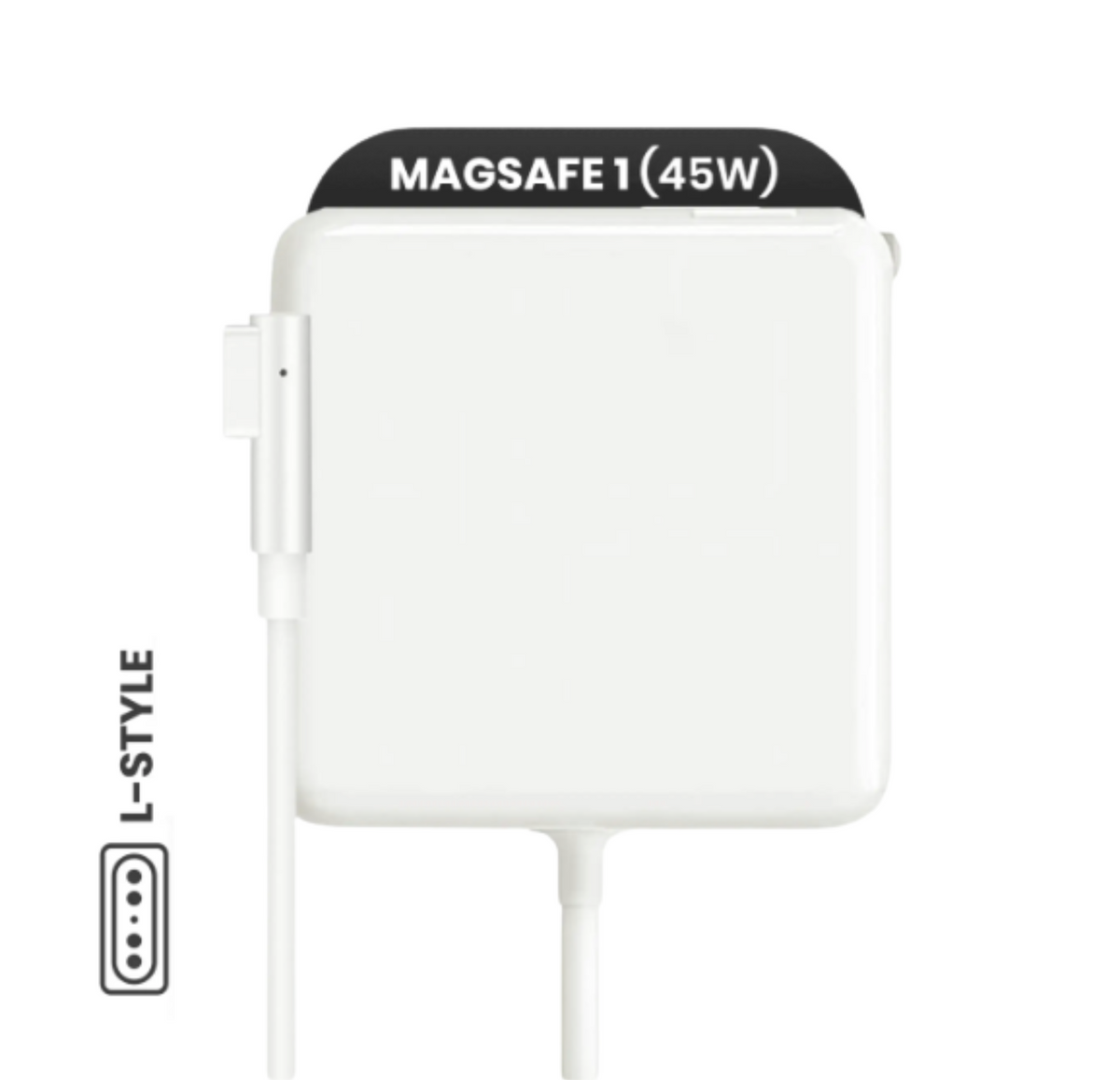 45W MagSafe 1 Power Adapter With Cable (L-Style) For MacBook (OEM Grade A/B)