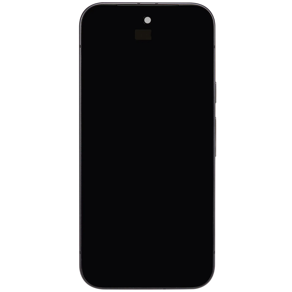 Google Pixel 9a OEM refurbished OLED with frame and fingerprint sensor – Obsidian detail