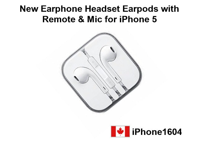 iPhone 5 iPod iPad headphone with Mic Volume and Remote