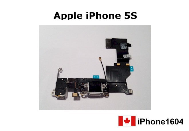 iPhone 5S Dock Connector Charging Port Headphone Jack Flex Cable - White