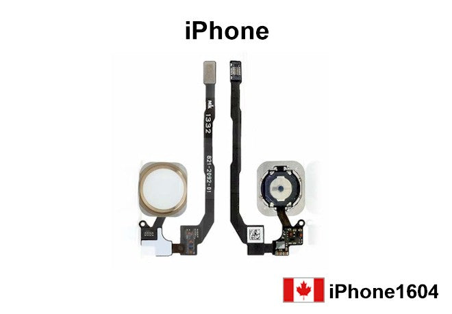 iPhone 5S Home Button Fingerprint Scan Sensor Flex Cable - Gold