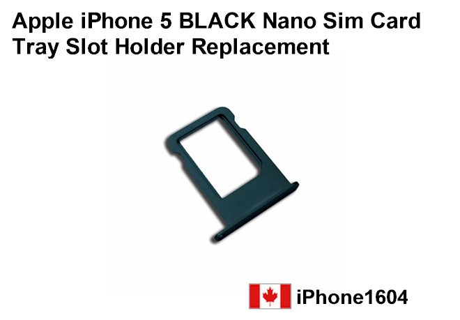 iPhone 5 SIM Card Tray - Black