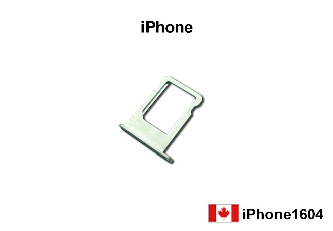 iPhone 5S SIM Card Tray - White / Silver