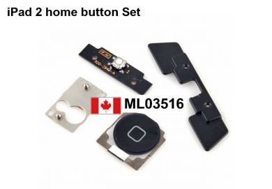 iPad 2 Home Button Click Inner 5 Set Replacement Part Kit - Black