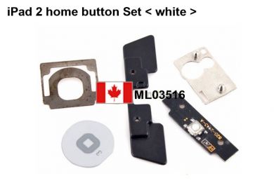 iPad 2 Home Button Click Inner 5 Set Kit - White