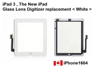 iPad 3 Digitizer (Home Button Pre-Installed) – White