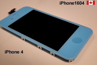 iPhone 4 LCD Screen Replacement Assembly with Home Button - Blue