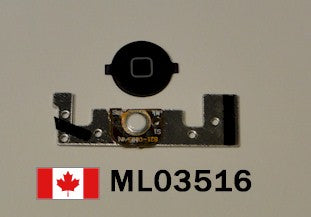 iPod Touch 2G Home Button Flex Cable with Metal Backing