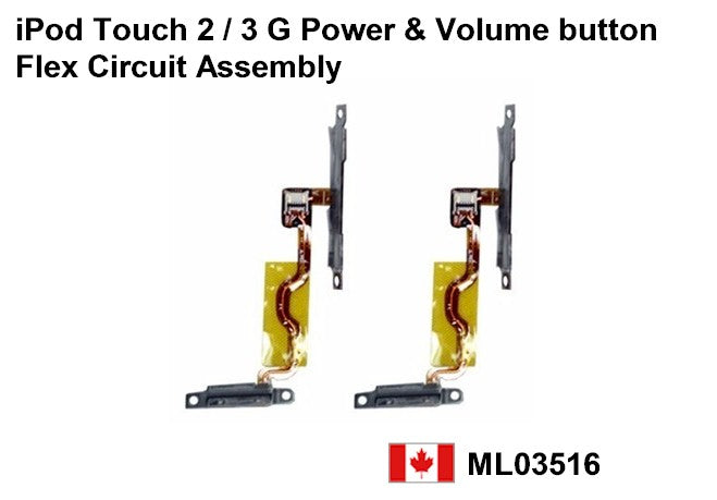 iPod Touch 2G Power / Volume Button Flex Circuit Assembly
