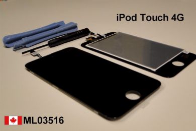 iPod Touch 4th Gen LCD Screen and Digitizer Assembly - Black