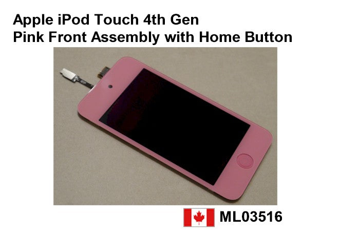 iPod Touch 4th Gen LCD Screen and Digitizer Assembly - Pink