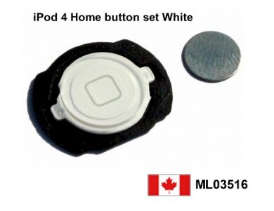 iPod Touch 4G Home Button with Flex Cable - White