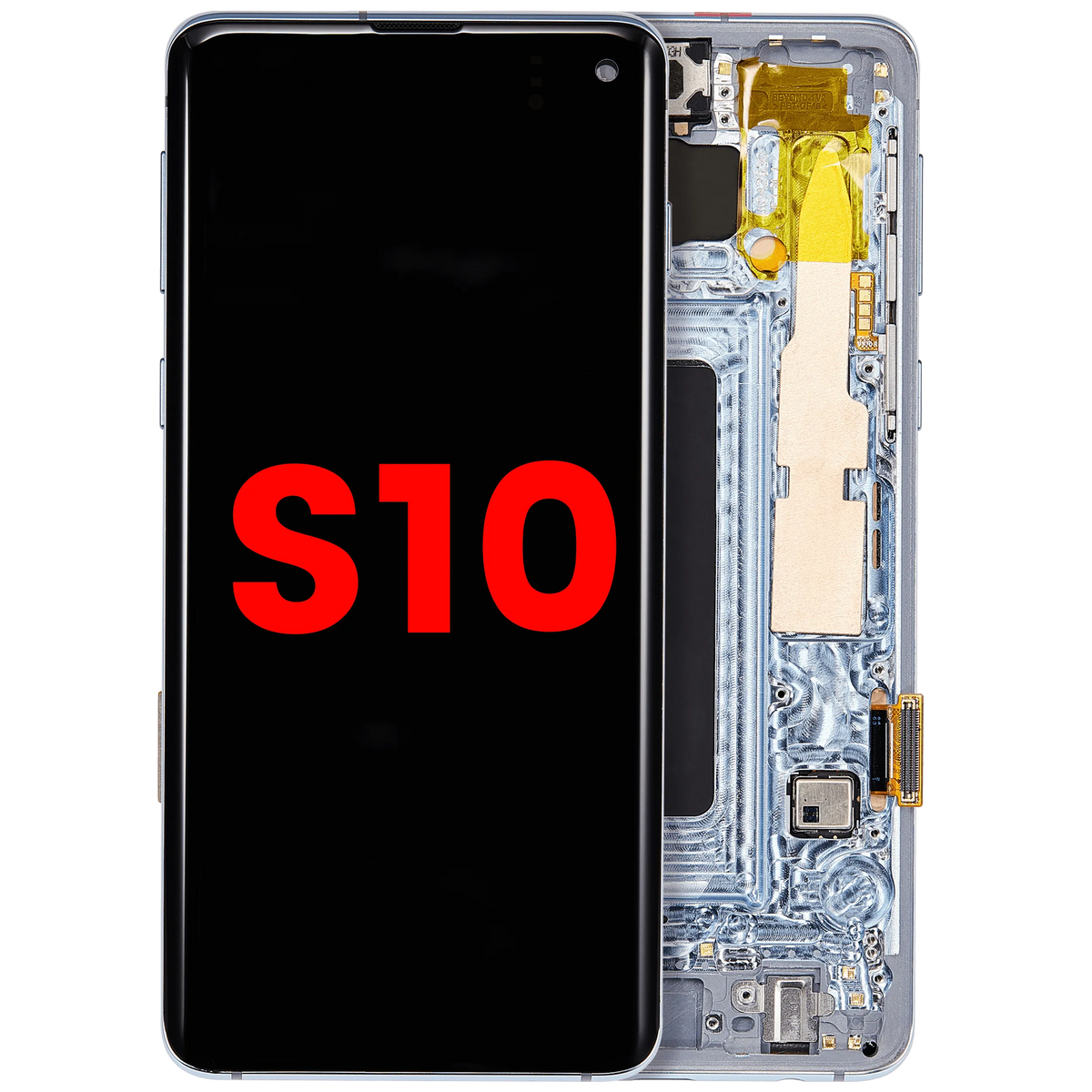 Samsung Galaxy S10 Aftermarket screen with frame Prism Blue