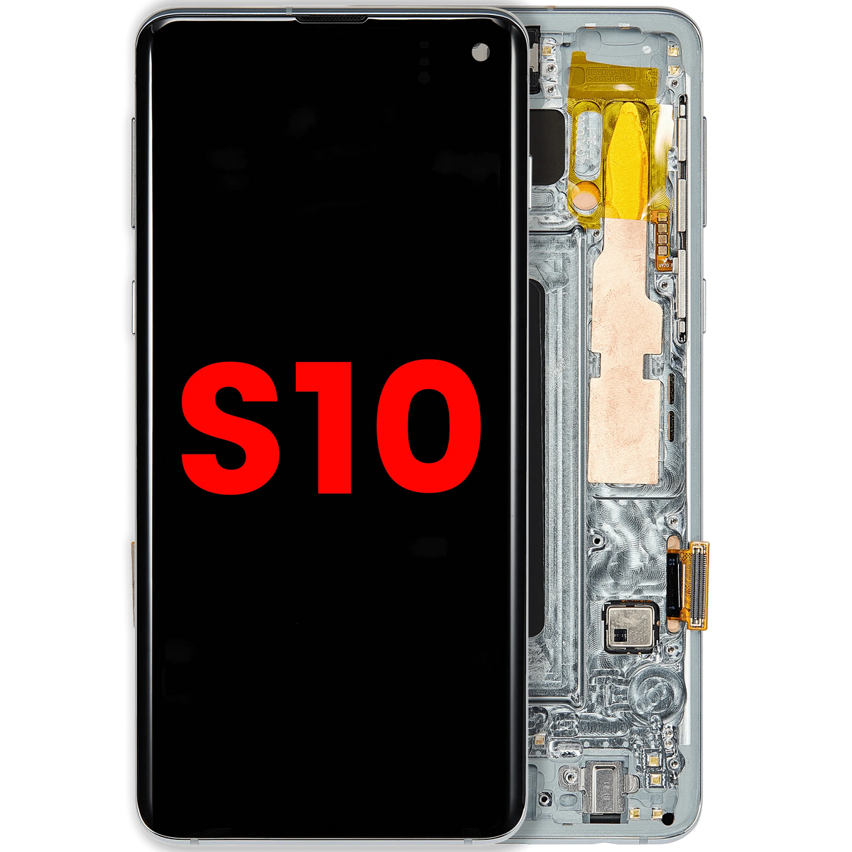 Samsung Galaxy S10 Aftermarket screen with frame Prism Green