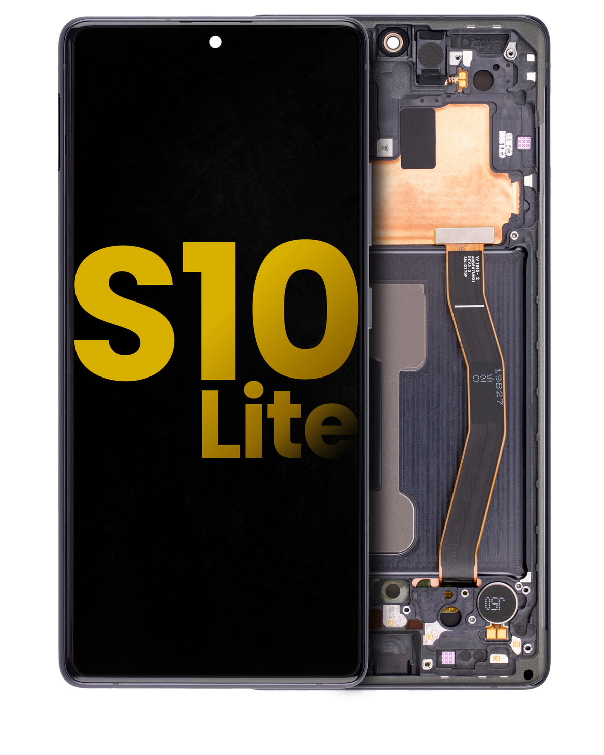 Samsung Galaxy S10 Lite OEM Refurbished screen with frame Prism Black