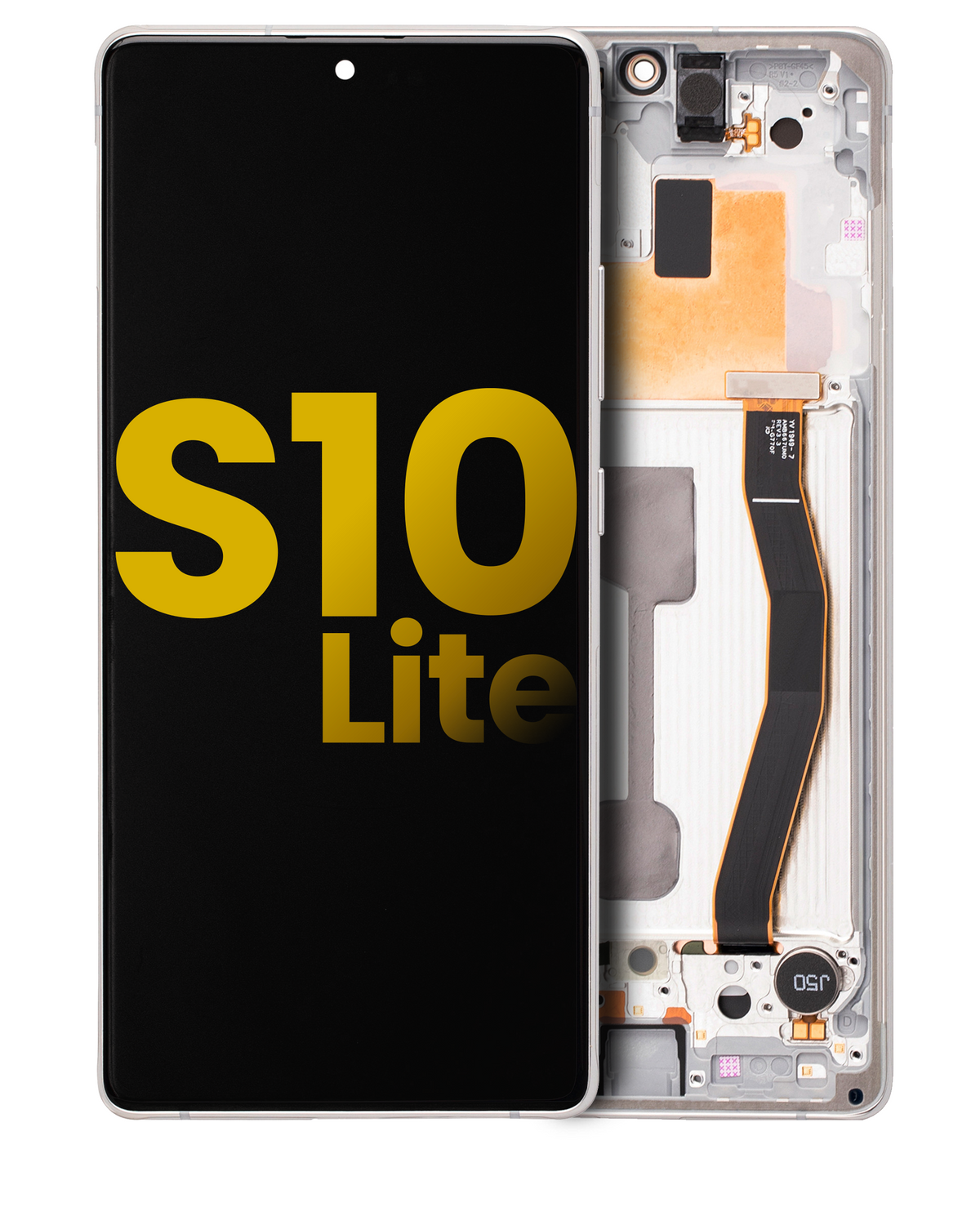 Samsung Galaxy S10 Lite OEM Refurbished screen with frame Prism White