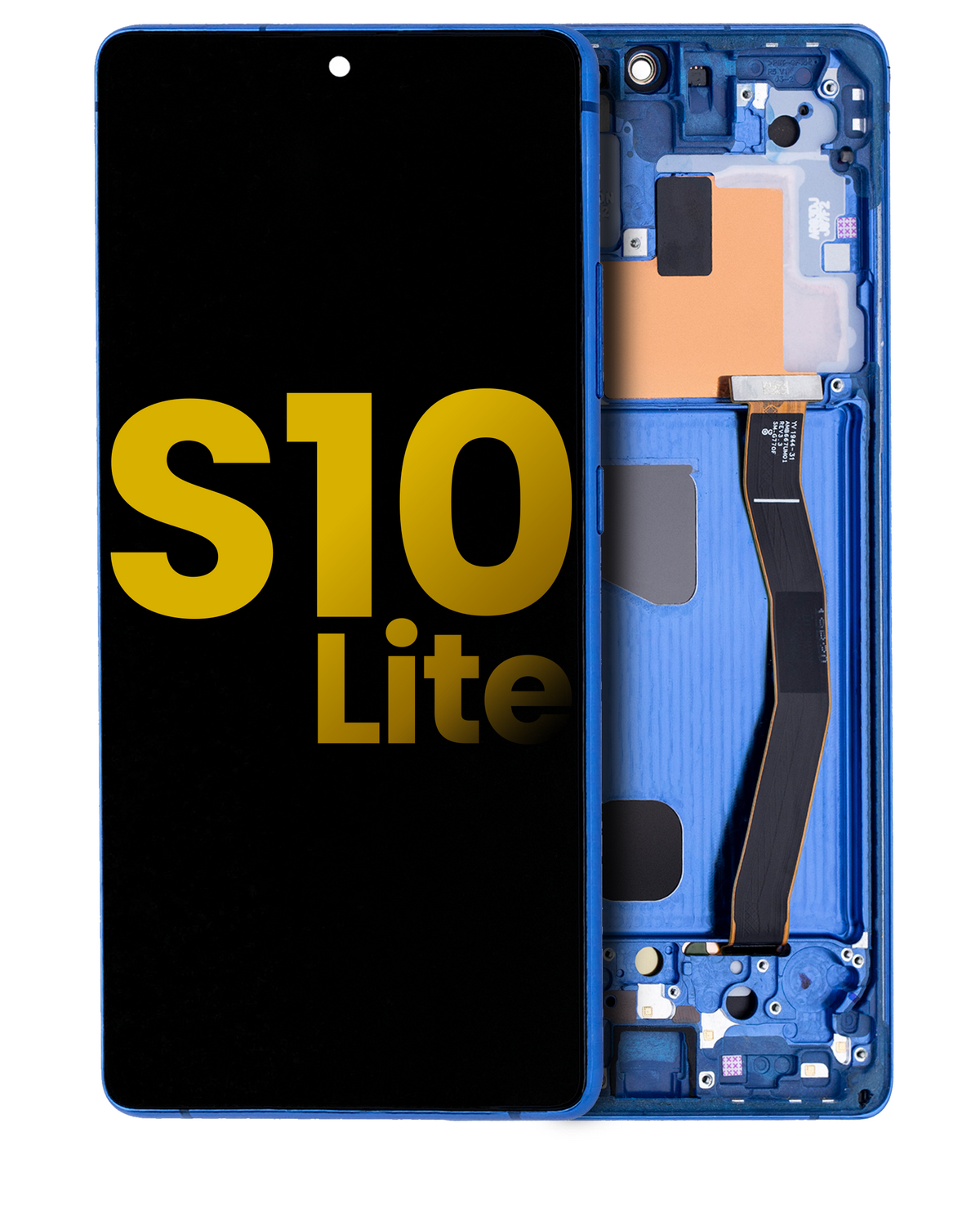 Samsung Galaxy S10 Lite OEM Refurbished screen with frame Prism Blue