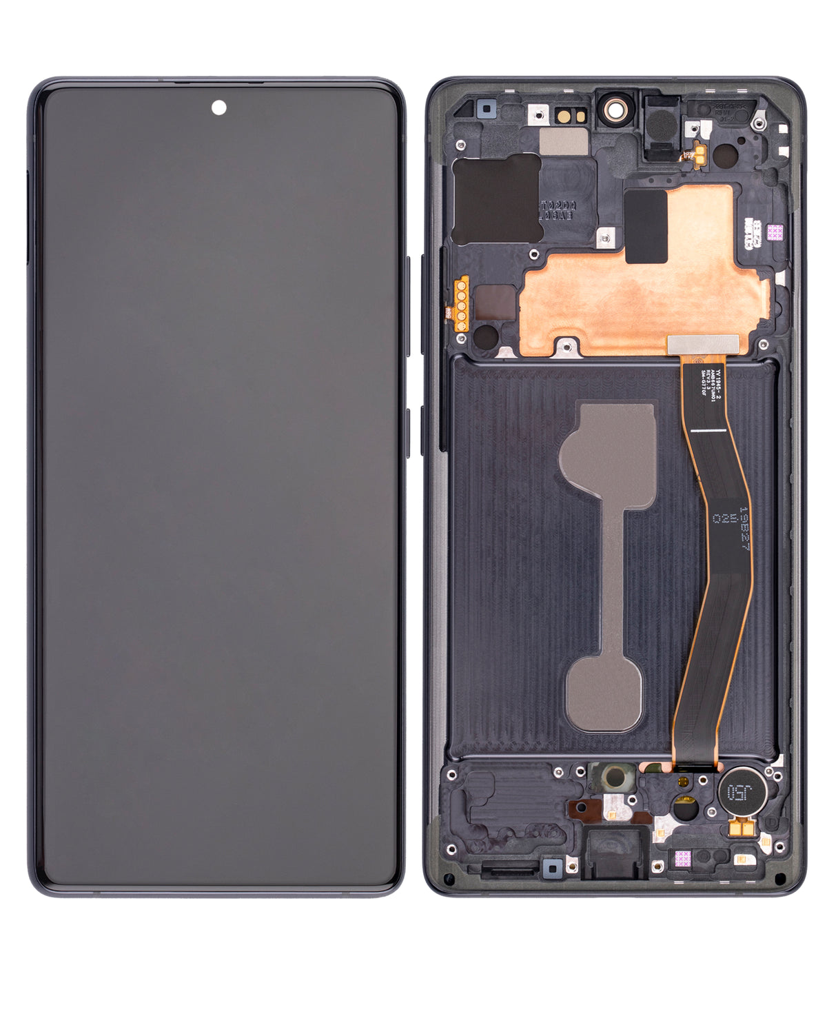 Samsung Galaxy S10 Lite OEM Refurbished screen with frame Prism Black