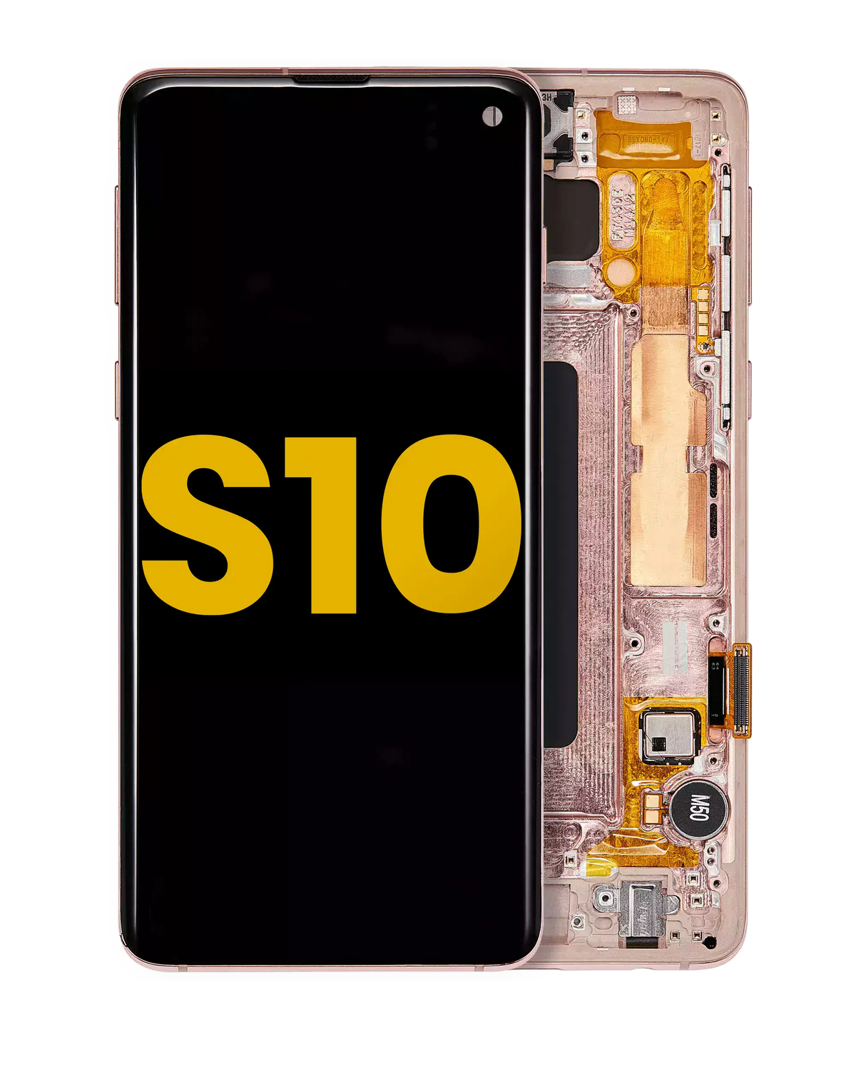 Samsung Galaxy S10 OEM Refurbished screen with frame Flamingo Pink