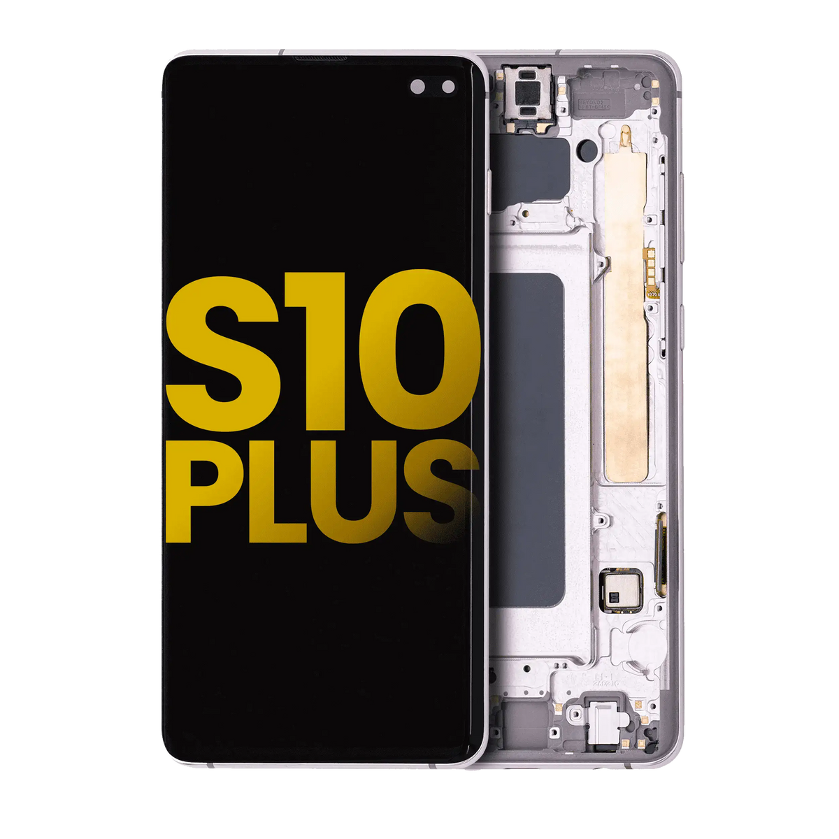 Samsung Galaxy S10 Plus OEM Refurbished screen with frame Ceramic White