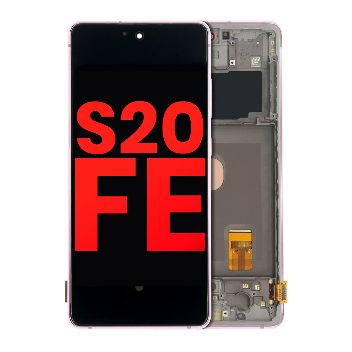 Samsung Galaxy S20 FE Aftermarket screen with frame Cloud Lavender