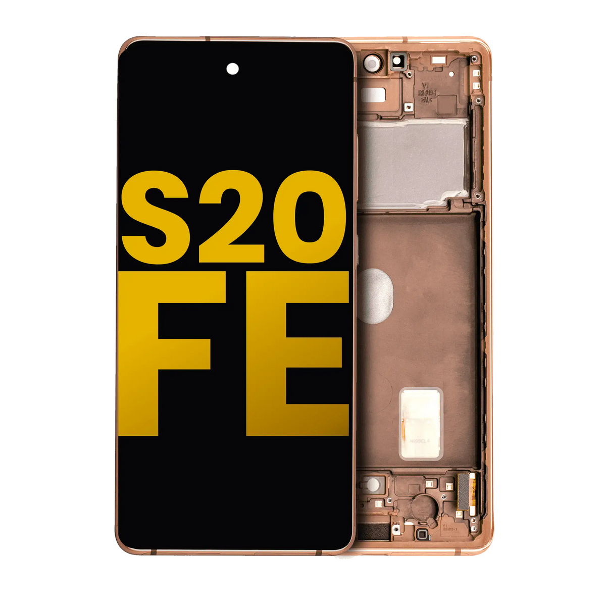 Samsung Galaxy S20 FE OEM Refurbished screen with frame Cloud Orange