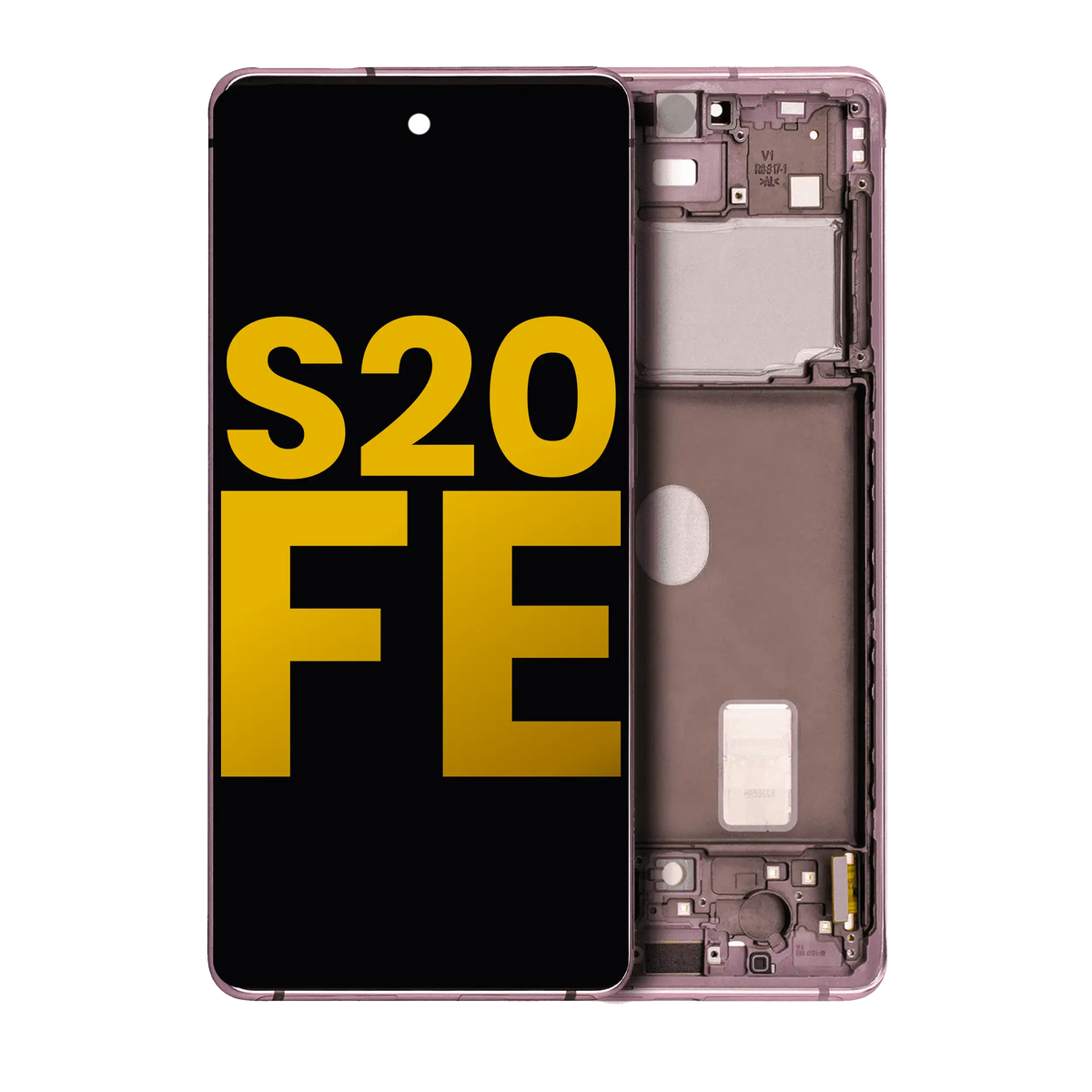 Samsung Galaxy S20 FE OEM Refurbished screen with frame Cloud Lavender
