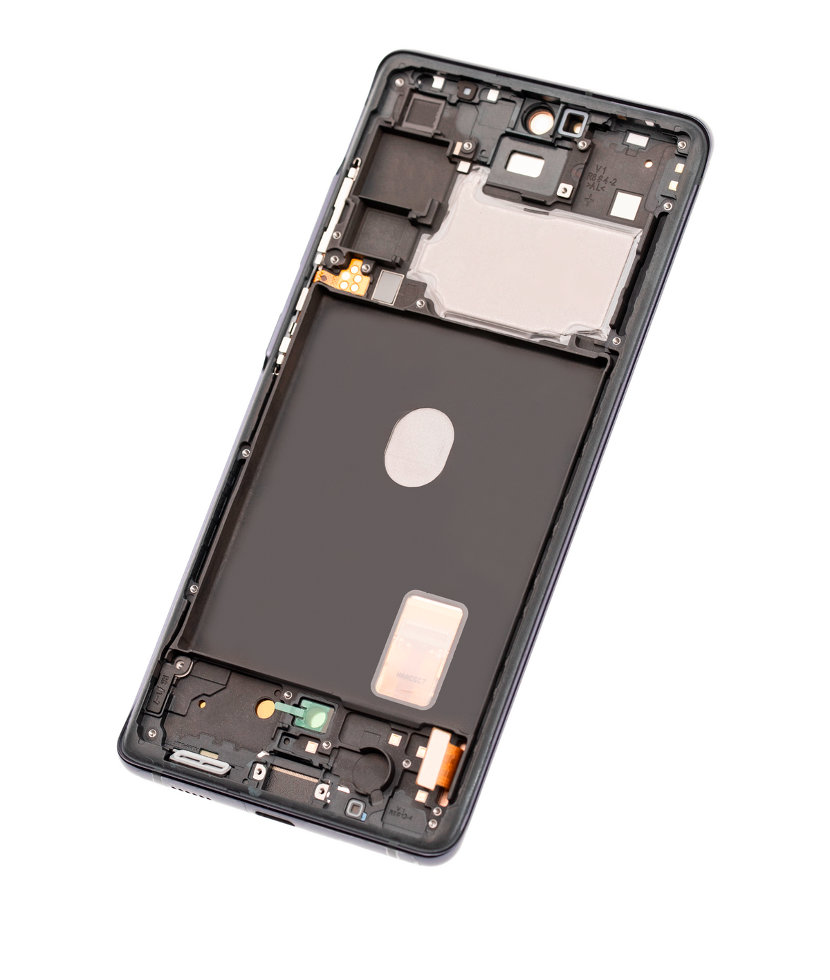 Samsung Galaxy S20 FE OEM Refurbished screen with frame Cloud Navy detail