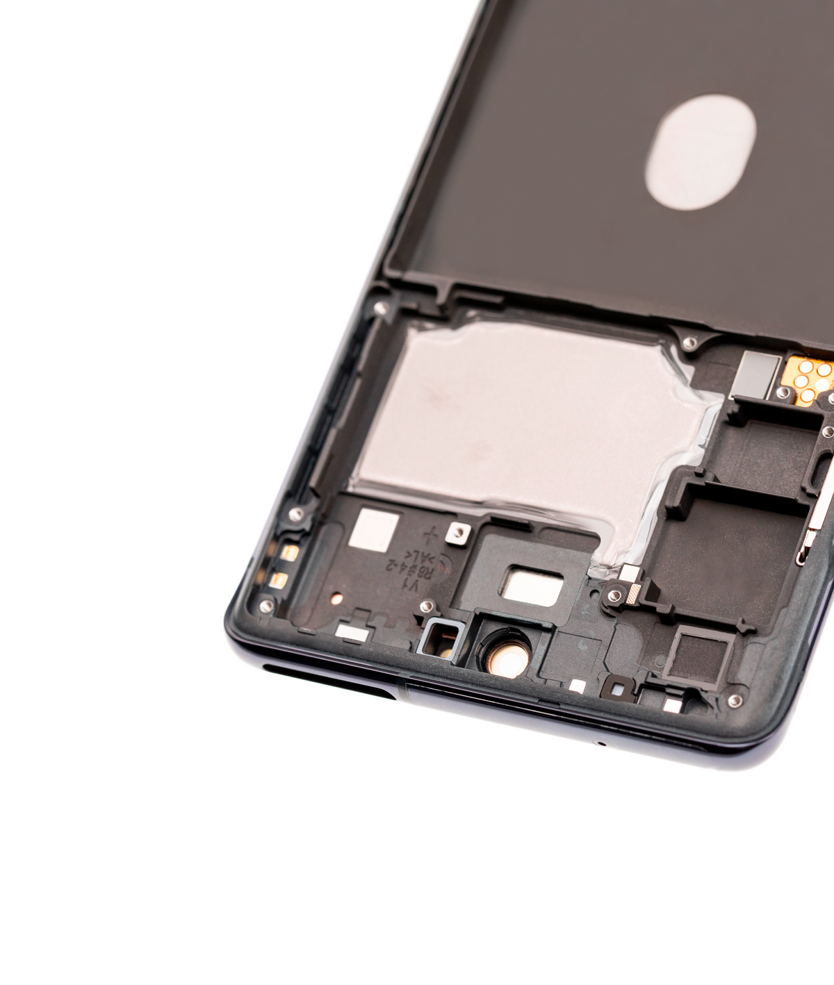 Samsung Galaxy S20 FE OEM Refurbished screen with frame Cloud Navy detail