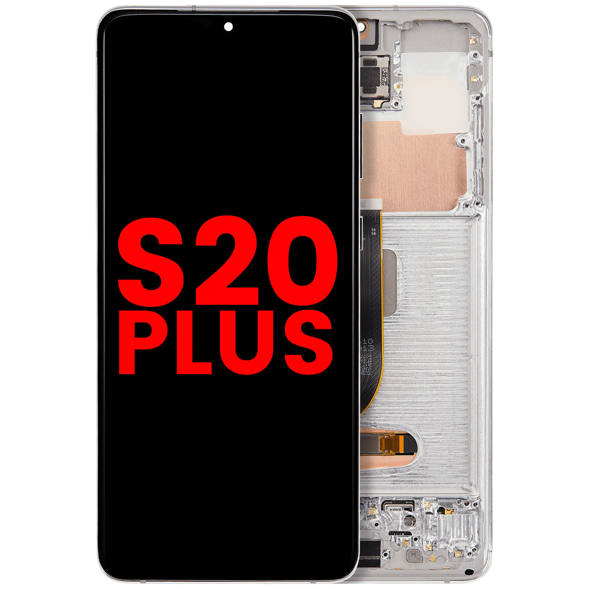 Samsung Galaxy S20 Plus Aftermarket screen with frame Cloud White