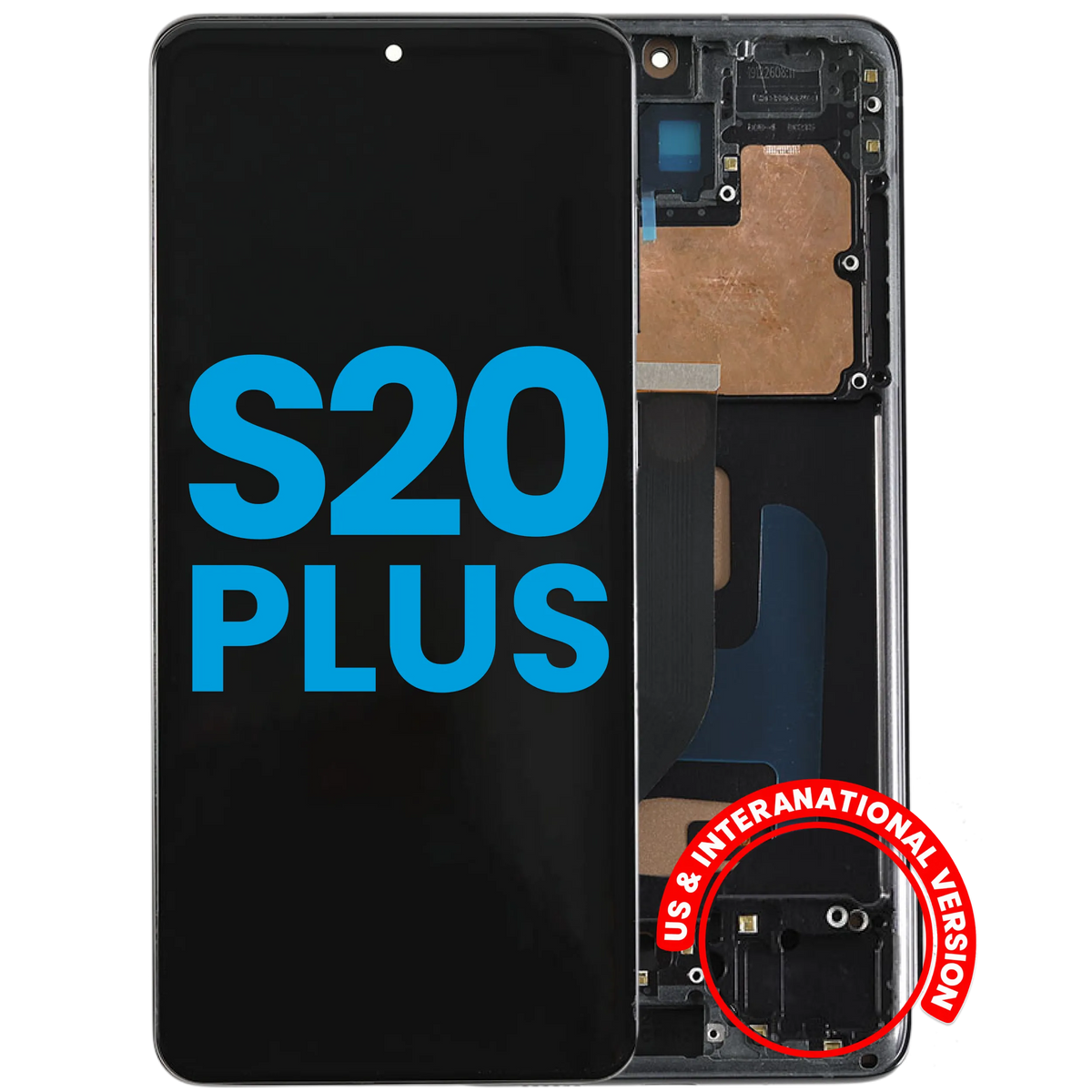 Samsung Galaxy S20 Plus Incell screen with frame Cosmic Black