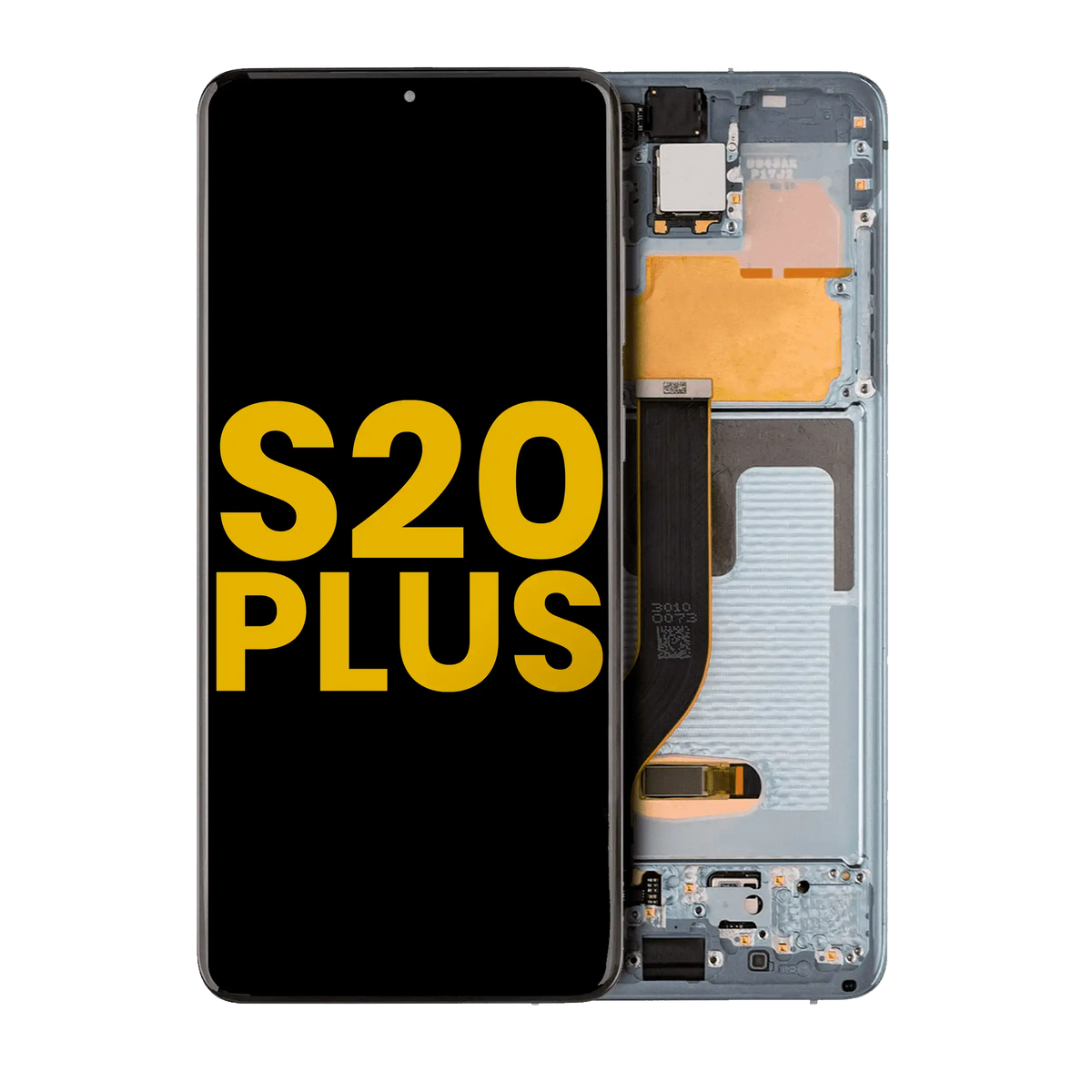 Samsung Galaxy S20 Plus OEM Refurbished screen with frame Cloud Blue