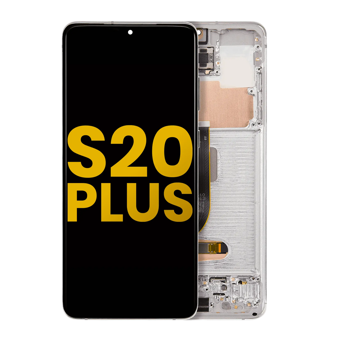 Samsung Galaxy S20 Plus OEM Refurbished screen with frame Cloud White
