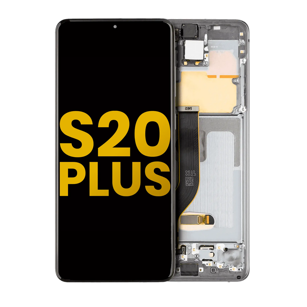Samsung Galaxy S20 Plus OEM Refurbished screen with frame Cosmic Gray