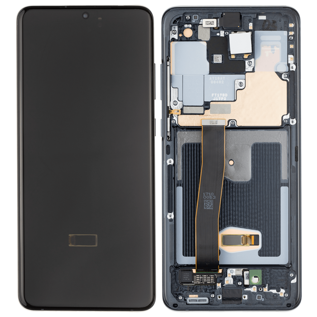 Samsung Galaxy S20 Ultra Aftermarket screen with frame Cosmic Black