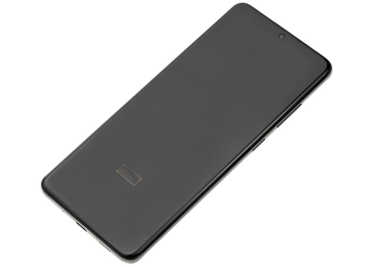 Samsung Galaxy S20 Ultra Aftermarket screen with frame Cosmic Black detail