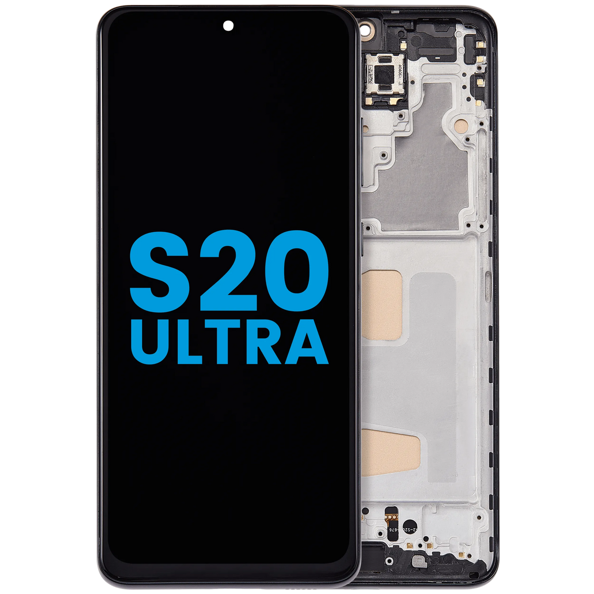 Samsung Galaxy S20 Ultra Incell screen with frame Cosmic Black