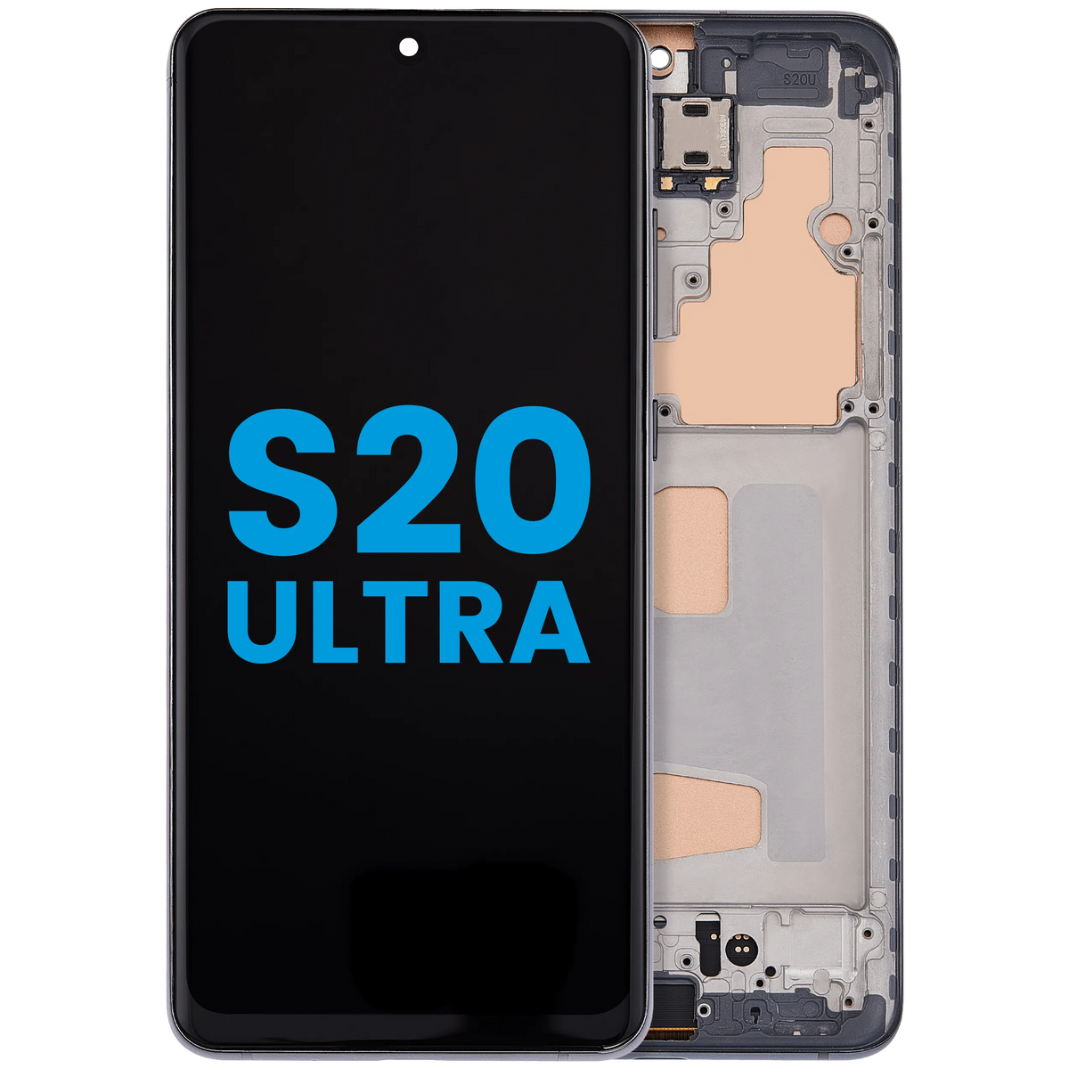 Samsung Galaxy S20 Ultra Incell screen with frame Cosmic Gray