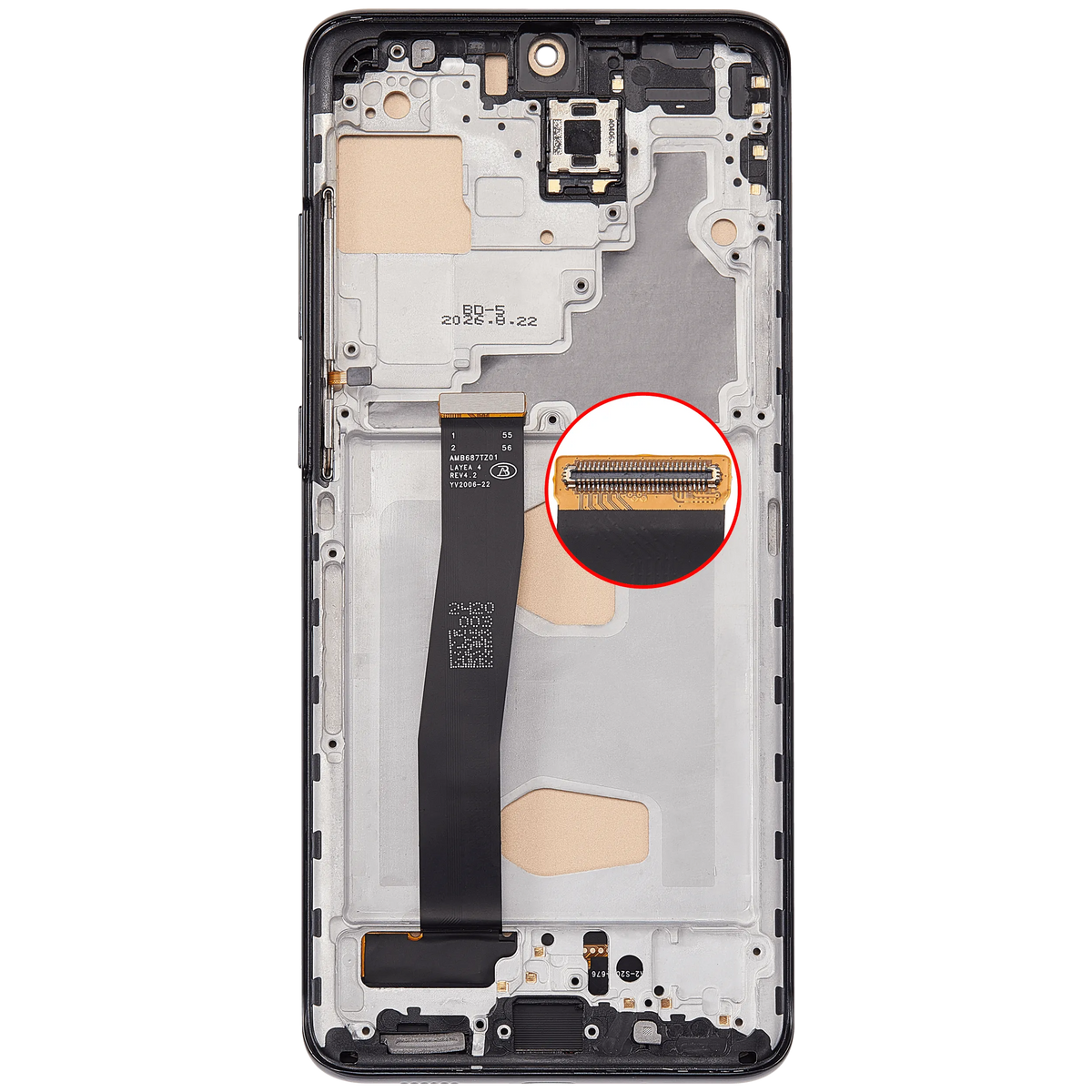 Samsung Galaxy S20 Ultra Incell screen with frame Cosmic Black