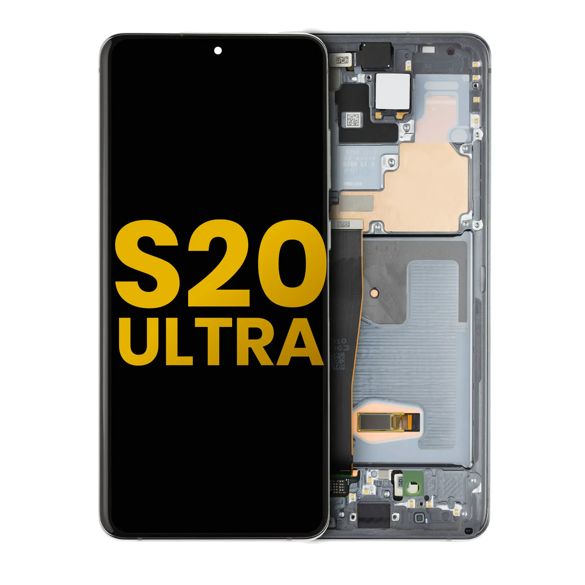 Samsung Galaxy S20 Ultra OEM Refurbished screen with frame Cosmic Gray