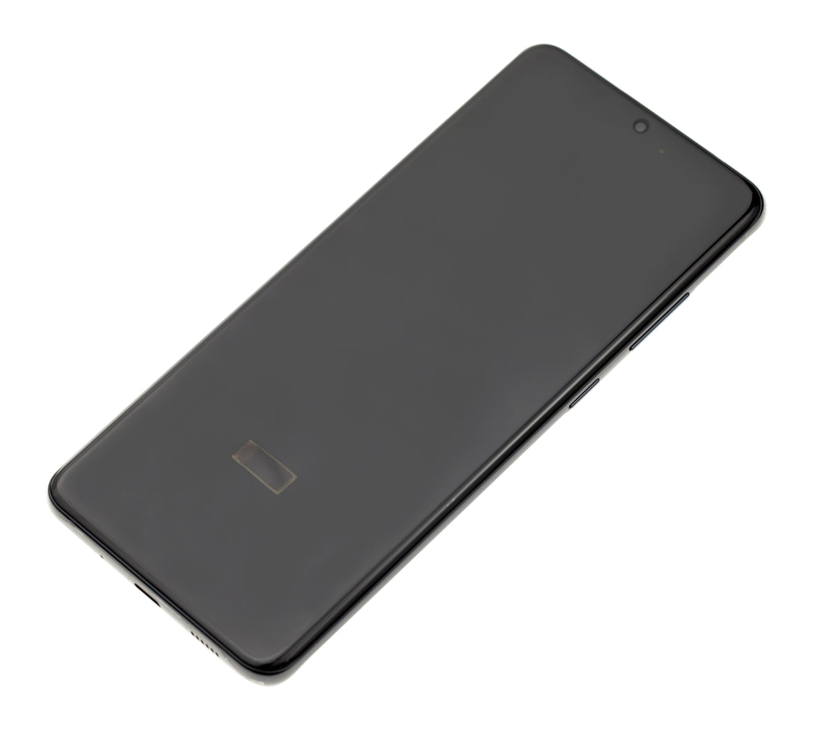 Samsung Galaxy S20 Ultra OEM Refurbished screen with frame Cosmic Black detail