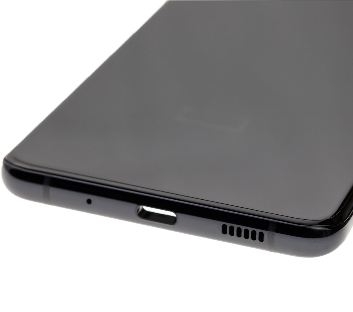 Samsung Galaxy S20 Ultra OEM Refurbished screen with frame Cosmic Black detail