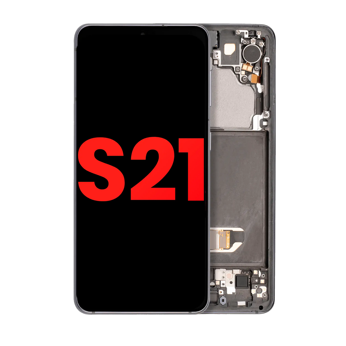 Samsung Galaxy S21 Aftermarket screen with frame Phantom Gray main image