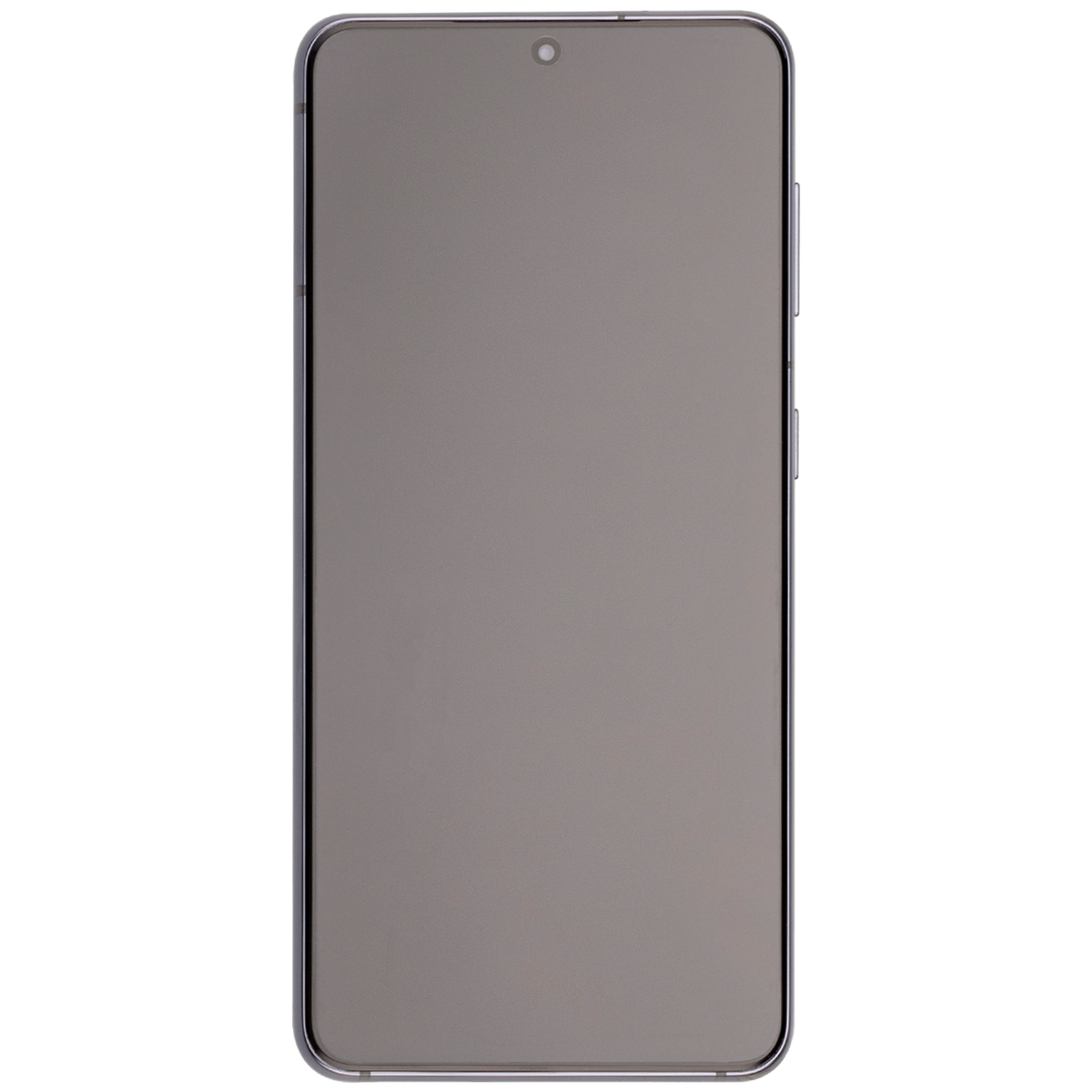 Samsung Galaxy S21 Aftermarket screen with frame Phantom Gray detail