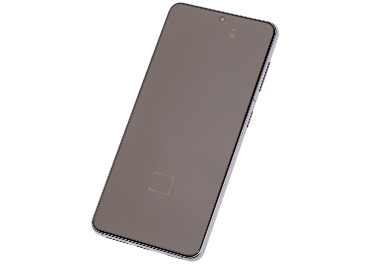 Samsung Galaxy S21 Aftermarket screen with frame Phantom Gray detail
