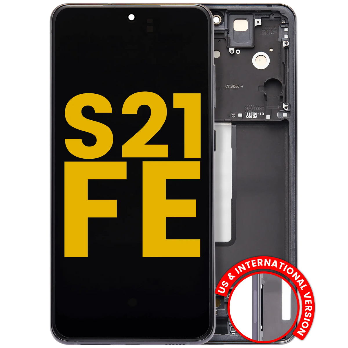 Samsung Galaxy S21 FE OEM Refurbished screen with frame Graphite